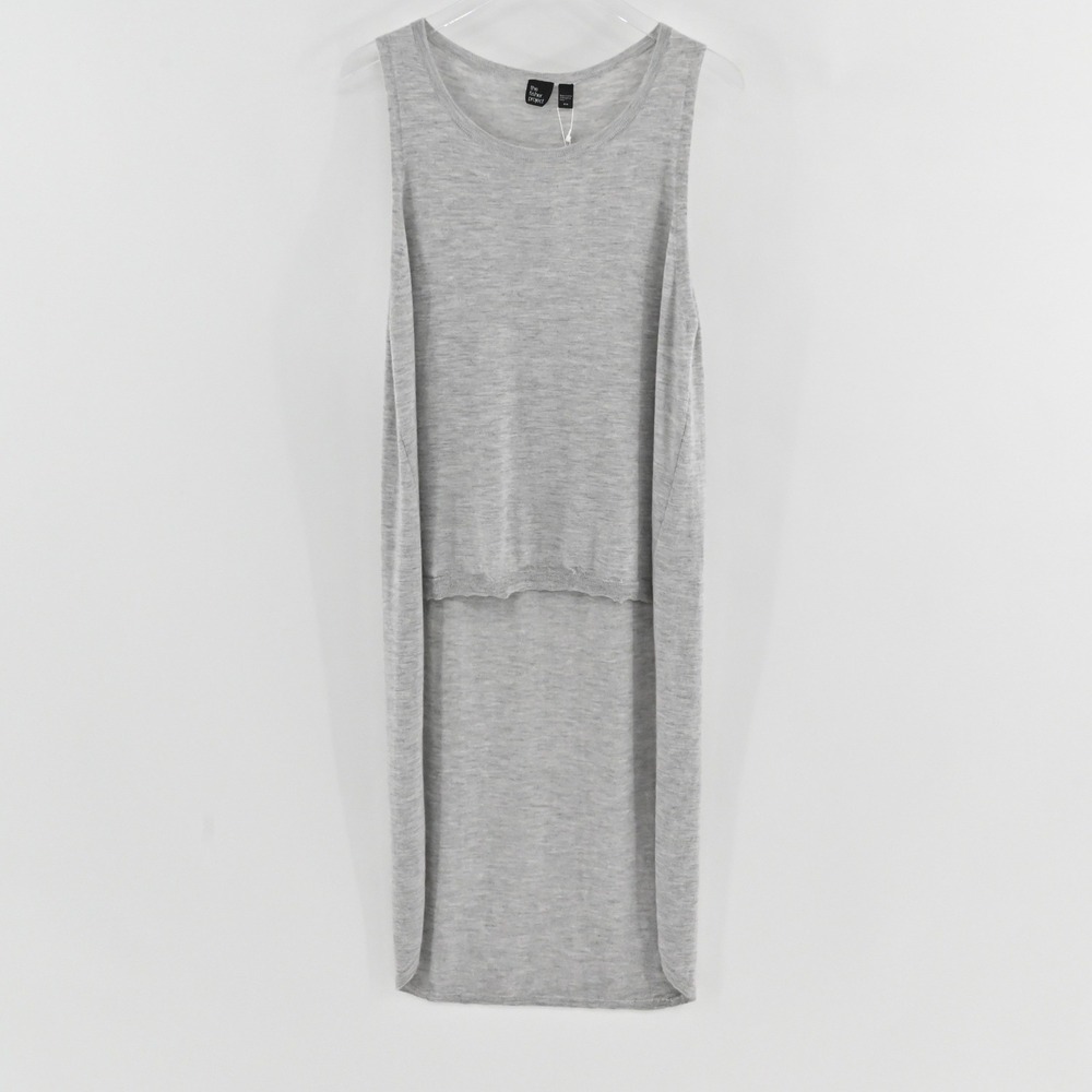 Eileen Fisher The Fisher Project Cashmere Tank Top Womens Size M Gray High Low